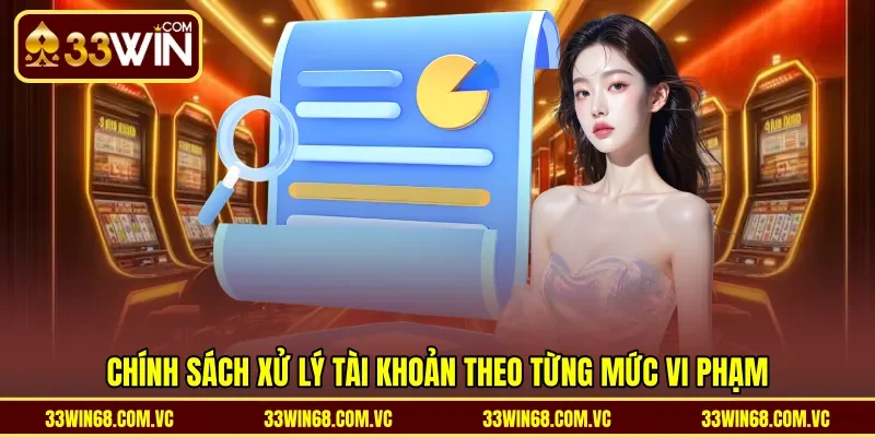 Chính sách xử lý tài khoản theo từng mức vi phạm